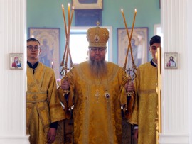 Архиерейская Литургия во Вторую Неделю Великого Поста в Севастиано-Магдалининском храме Петропавловска