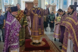 Епископ Игнатий совершил Божественную литургию во вторую неделю Великого поста