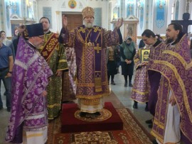 Епископ Игнатий совершил Божественную литургию во вторую неделю Великого поста