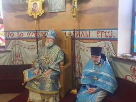 В праздник Благовещения Пресвятой Богородицы в Никольском соборе Актюбинска состоялась торжественная Литургия