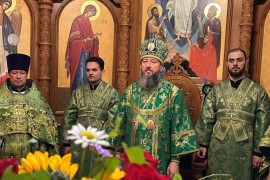 День Святой Троицы. Праздничное богослужение в главном храме Восточного Казахстана