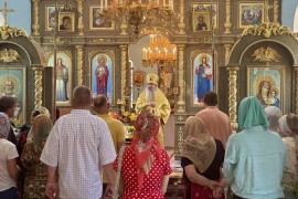 Неделя 1-я по Пятидесятнице, Всех святых. Архиерейское служение в Казанском храме г. Арыс