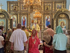 Неделя 1-я по Пятидесятнице, Всех святых. Архиерейское служение в Казанском храме г. Арыс