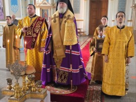 Епископ Игнатий совершил Литургию в день памяти святителя Феофана Затворника в главном храме Актобе