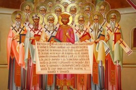 В день памяти святых отцев шести Вселенских Соборов Управляющий епархии совершил воскресную Литургию в Благовещенском кафедральном соборе Павлодара