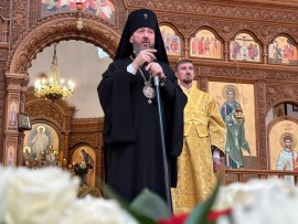 Божественная Литургия святителя Иоанна Златоуста в Свято-Андреевском кафедральном соборе города Усть-Каменогорска