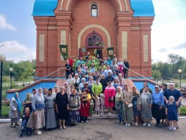 В городе Хромтау молитвенно отпраздновали престольное торжество в день памяти преподобного Серафима Саровского