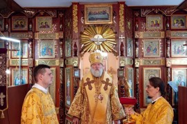 В празднование памяти пророка Илии епископ Игнатий совершил Литургию в Актобе