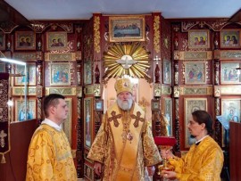 В празднование памяти пророка Илии епископ Игнатий совершил Литургию в Актобе