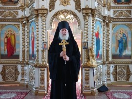 Воскресное служение епископа Игнатия в Никольском соборе Актюбинска