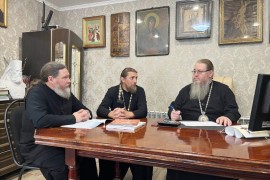 Управляющий епархией провел рабочее совещание в храме Всех Святых