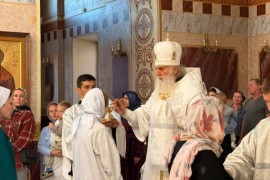 В канун праздника Преображения Господня Высокопреосвященнейший архиепископ Варсонофий совершил всенощное бдение в кафедральном соборе Воскресения Христова г. Кокшетау