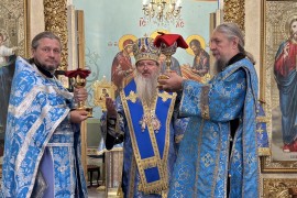 Неделя 12-я по Пятидесятнице. Архиерейское служение в Свято-Никольском кафедральном соборе г. Шымкента