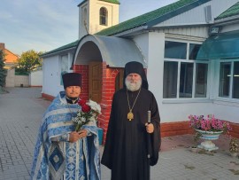 Епископ Игнатий совершил Литургию в храме в честь святого князя Владимира города Актюбинска