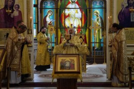 В день Индикта – церковного Новолетия – Управляющий епархии совершил воскресную Литургию в главном храме Павлодарской епархии