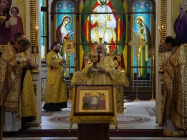 В день Индикта – церковного Новолетия – Управляющий епархии совершил воскресную Литургию в главном храме Павлодарской епархии