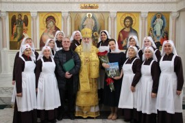 В Неделю 18-ю по Пятидесятнице Высокопреосвященнейший Варсонофий, архиепископ Кокшетауский и Акмолинский совершил Литургию в кафедральном соборе Воскресения Христова г. Кокшетау