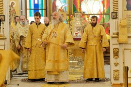 В Павлодарской епархии отметили 15-ю годовщину архиерейской хиротонии архиепископа Павлодарского и Экибастузского Варнавы