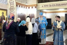 В праздник Введения во храм Пресвятой Богородицы Его Высокопреосвященство, Высокопреосвященнейший Варсонофий, архиепископ Кокшетауский и Акмолинский совершил Литургию в кафедральном соборе Воскресения Христова г. Кокшетау