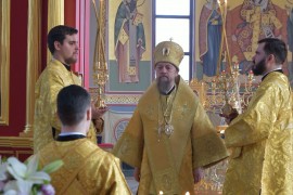 Архиерейская Литургия в день памяти святого благоверного князя Александра Невского
