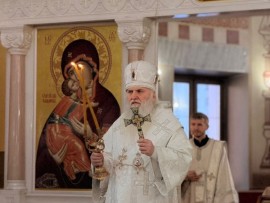 Рождество Господа и Бога и Спаса нашего Иисуса Христа. Его Высокопреосвященство, Высокопреосвященнейший Варсонофий, архиепископ Кокшетауский и Акмолинский совершил праздничную Литургию в кафедральном соборе Воскресения Христова г. Кокшетау