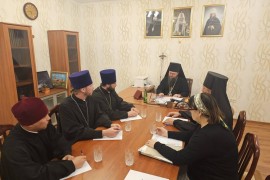 Епископ Уральский и Атырауский Вианор провел рабочее совещание с клириками Успенского кафедрального собора