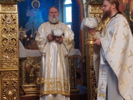 Епископ Игнатий совершил Литургию на подворье Актюбинской епархии в праздник Обрезания Господня