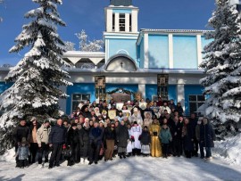 В городе Есик молитвенно почтили праздник Богоявления, Крещения Господня