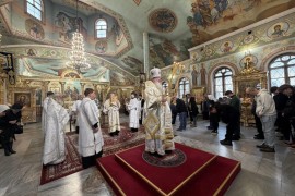 Неделя 33-я по Пятидесятнице. Архиерейское служение в Свято-Никольском кафедральном соборе г. Шымкента