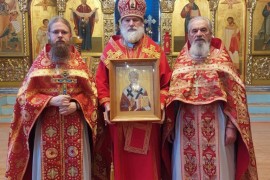 Епископ Игнатий совершил Литургию в день памяти святителя Игнатия Богоносца на подворье Актюбинской епархии