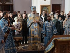 В праздник Сретения Господня и Неделю о Страшном суде архиепископ Варнава совершил праздничные богослужения в главном храме епархии