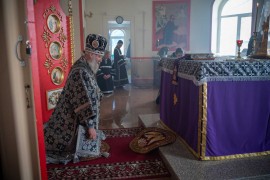 Литургия Преждеосвященных Даров в храмах Костаная