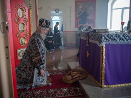 Литургия Преждеосвященных Даров в храмах Костаная