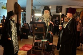 В четверг первой седмицы Великого поста Высокопреосвященнейший Варсонофий, архиепископ Кокшетауский и Акмолинский завершил чтение покаянного канона свт. Андрея Критского в храме Архистратига Михаила г. Щучинска