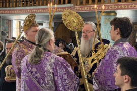 Неделя первая Великого поста, день Торжества Православия. Архиерейское служение в главном храме Шимкентской епархии