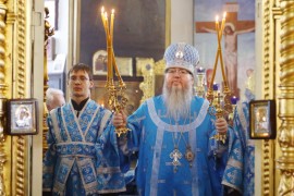 Архиерейская Литургия в праздник Иверской Иконы Божией Матери