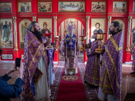 Праздник Торжества Православия в Константино-Еленинском кафедральном соборе Костаная