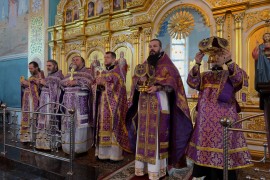 Божественная литургия Василия Великого в Иоанно-Богословском кафедральном соборе Рудного