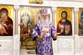 В Неделю 2-ю Великого поста, день памяти свт. Григория Паламы, архиепископа Фессалонитского, Его Высокопреосвященство, Высокопреосвященнейший Варсонофий, архиепископ Кокшетауский и Акмолинский совершил Литургию в кафедральном соборе Воскресения Христова