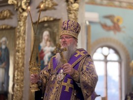 Неделя вторая Великого поста, память святителя Григория Паламы. Архиерейское служение в главном храме Чимкентской епархии