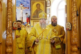 Архиерейская Литургия во Вторую Неделю Великого Поста в главном храме Петропавловска