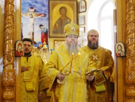 Архиерейская Литургия во Вторую Неделю Великого Поста в главном храме Петропавловска