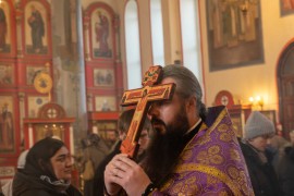 Неделя Крестопоклонная в Константино-Еленинском кафедральном соборе Костаная