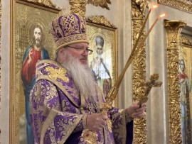 Неделя третья Великого поста, прп. Иоанна Лествичника. Архиерейское служение в главном храме Чимкентской епархии