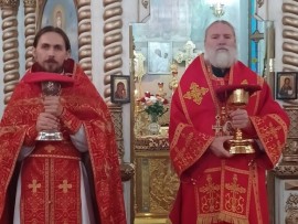 В Светлое Христово Воскресение епископ Игнатий совершил праздничное богослужение в Никольском соборе Актобе