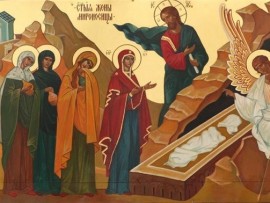 В воскресенье святых Жен-мироносиц архиепископ Варнава совершил Божественную литургию в Благовещенском кафедральном соборе Павлодара