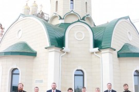 Губернатор Пермского края Д.Н. Махонин посетил строительную площадку храмового комплекса в честь Всех святых, в земле Казахстанской просиявших