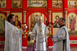 Вознесение Господне. Божественная литургия в главном храме Епархии