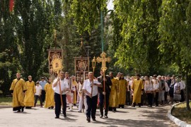 В Неделю Всех святых в Благовещенском кафедральном соборе молитвенно почтили память покровительницы Белой Руси – преподобной Евфросинии Полоцкой