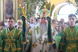 Архиерейское служение в праздник Святой Троицы